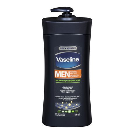 Vaseline® Intensive Care Men Repairing Moisture Fast Absorbing Body & Face Lotion 600mL