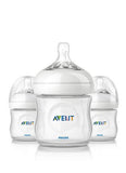 Philips AVENT SCF690/37 4 Ounce BPA Free Natural Polypropylene Bottles, 3-Pack